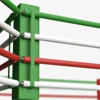 Ensemble de cordes de ring de boxe personnalisables, écologiques et de haute qualité pour la compétition en cage de MMA, en cuir PVC durable, directement de l'usine