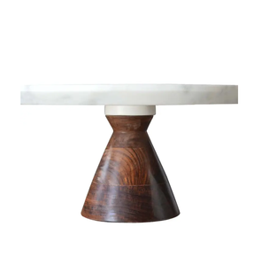 Support à gâteaux en bois et marbre, décor de ferme, assemblage, plateau de service alimentaire en bois, support à gâteaux pour fête de mariage à vendre - Product Image 6