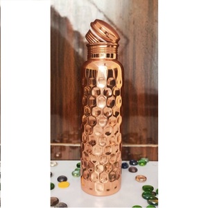 Unique Design Stylish Handmade Copper Water <b>Bottle</b> High Quality Copper Water <b>Bottle</b> for Home and <b>Traveling</b> use - Product Image 6