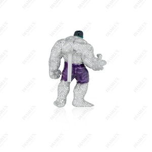 Colgante de Iron Man con Diamantes Moissanite VVS Completamente Engastados - Diseño Moderno - Product Image 5