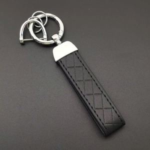 Logo personnalisé nom cuir métal porte-clés accessoire de mode pour voiture Moto porte-clés matériel boucle pendentif cadeau - Product Image 6