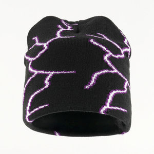 Venta al por mayor de alta calidad de invierno Unisex acrílico cálido gorros de punto gorro logotipo personalizado Jacquard Beanie para hombres y mujeres - Product Image 5