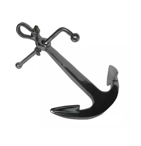 Sculpture d'ancre en laiton, objet décoratif nautique pour la maison, le bureau, la table, décoration sur le thème maritime - Product Image 1