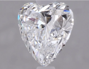 Qualité supérieure 2 diamants blancs cultivés en laboratoire IGI excellente coupe bijoux fins en forme de coeur pendentif en pierre précieuse collier - Product Image 4