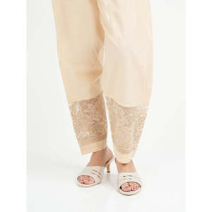 Pantalon droit brodé taille haute ESTEFANIA pour femme – Respirant, style formel et décontracté pour l'automne – Tailles XL et XS disponibles - Product Image 1