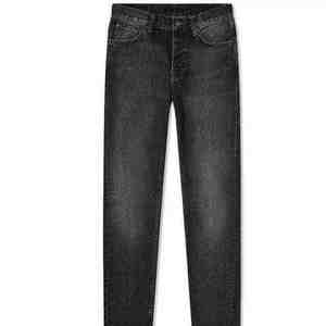 Jeans pour hommes, logo personnalisé OEM, bleu, boutons latéraux, coupe skinny, jeans pour hommes de haute qualité, denim ample empilé, fabricants de jeans pour hommes - Product Image 3