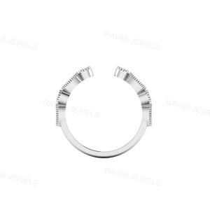 แหวนเงินแท้ 925 คุณภาพพรีเมียม งานแฮนด์เมดจากอินเดีย ชุบทอง 18K ปรับขนาดได้ ของขวัญวันครบรอบ ประดับเพชรซิคอน - Product Image 5