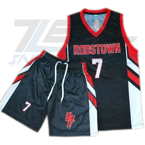 Custom Basketball Uniform Quick Dry Breathable 100% Polyester Mesh Fabric Sublimation Printing Embroidery Unisex Wholesale - Product Image 1
