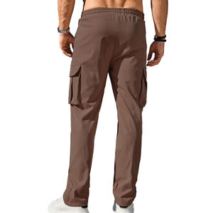 Pantalones Cargo con múltiples bolsillos y logotipo personalizado para hombre, precio barato, pantalones Cargo de alta calidad para hombre a la venta 100% - Product Image 2