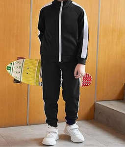 Conjunto Deportivo de 2 Piezas para Niños, Invierno, Casual, Algodón de Alta Calidad, Felpa, Sudadera y Pantalones - Product Image 5