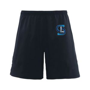 2025 nuevos productos verano poliéster transpirable malla elástica cintura bolsillos laterales correr gimnasio pantalones cortos hombres - Product Image 5