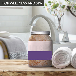 100% Natural Himalayan Pink Salt Bath Scrub Deep <b>Cleansing</b> Formula for Soft, Smooth <b>Skin</b> From Pakistan - Product Image 5