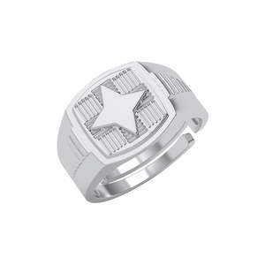 NOVAMART Fine Buy Premium 925 Pure Sterling <b>Silver</b> <b>Rings</b> for <b>Men</b> Boho Style Cluster Oval Cut Rhodium Statement Setting Perfect G - Product Image 1