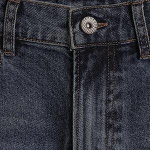 Jean déchiré en denim uni de poids moyen, coupe droite, taille haute, coupe ajustée, décontracté, pour homme, automne, délavé, style streetwear, commande en gros - Product Image 5
