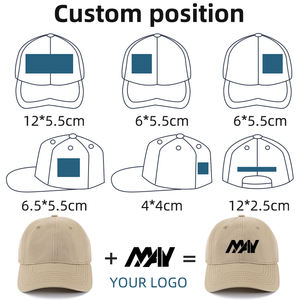 Sombreros de camionero con logotipo personalizado para adultos, gorra de béisbol de lona transpirable con Snapback, estilo de moda de invierno - Product Image 3