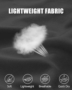 Shorts de sport pour homme en polyester et élasthanne à séchage rapide avec poches latérales, shorts de fitness et de musculation pour homme - Product Image 5