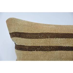 Alfombra Vintage de Lana Kilim, Tejido Beige de 12x24 Pulgadas - Product Image 2
