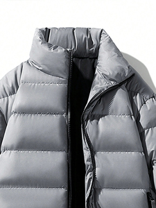 Best Selling Unisex Puffer <b>Jacket</b> High Quality Men's Winter Bubble Coat Stand Collar <b>Thin</b> Stylish High Street Style <b>Waterproof</b> - Product Image 4