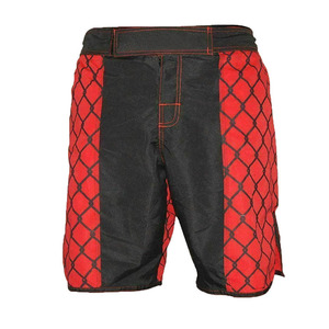 Short MMA pour homme de bonne qualité avec impression de logo personnalisé Short d'entraînement extensible au grappin avec décoration à motifs et poches - Product Image 1