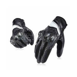 Gants de moto légers en cuir véritable Nouvelle arrivée Prix raisonnables Gants de moto de longueur régulière - Product Image 1