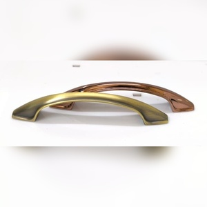 Curved Cabinet Handles Drawer Pulls Kitchen Furniture Hardware Antique Brass Rose Gold Two Colors Available - Product Image 6