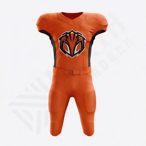 Uniforme de football américain unisexe confortable à manches courtes, taille adulte, respirant, séchage rapide, antibactérien, vêtements de performance - Product Image 1