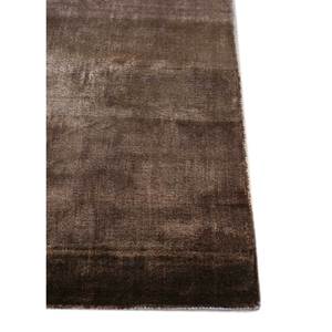 Tapis rectangulaire rayé gris noir en soie de bambou tissé à la main pour la maison, le salon, le couloir, viscose CX-2780 pour adolescents - Product Image 4