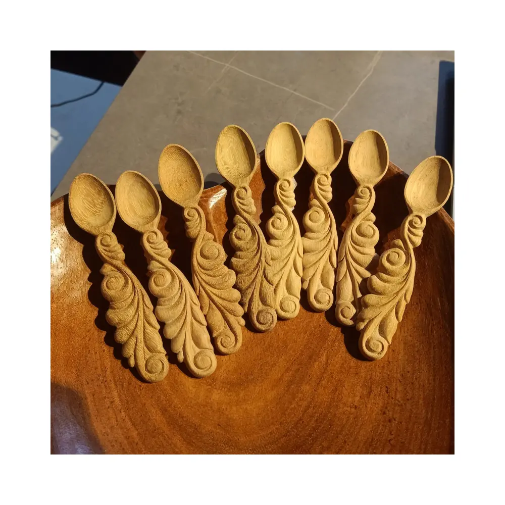 子供ヴィンテージベトナム木製小型ベビースプーンキッド食器器具高品質で短納期