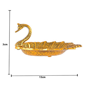 ถาดโลหะทรงหงส์หรือเป็ดสำหรับตกแต่งเป็นของขวัญคริสต์มาสสำหรับผลไม้แห้งอาหารว่างของหวาน - Product Image 4