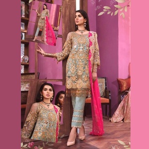 WS INTERNATIONAL farshi salwar robe Costume ethnique en soie vente à chaud Robe droite Salwar Kameez de créateur du Pakistan et d'Inde - Product Image 5