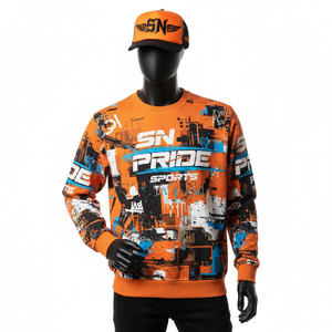 Sweat-shirts pour hommes imprimés personnalisés de qualité supérieure, coupe classique, 100% coton, impression numérique, vente chaude - Product Image 1