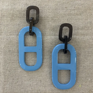 Gran oferta, pendiente blanco de cuerno de búfalo Natural, pendientes de aro artesanales hechos a mano, estilo bonito para bodas, fiestas, regalos hechos en Vietnam - Product Image 6