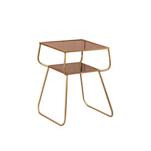 Wholesale 2-Tier Portable <b>Storage</b> <b>Table</b> Metal Base Modern Farmhouse Design <b>Small</b> Home Furniture Cheap Promotional Side <b>Table</b> - Product Image 2