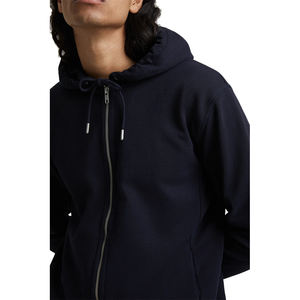 Sudadera con capucha extragrande personalizada para hombre con doble cremallera, estilo streetwear, efecto desgastado por el sol, con cierre de cremallera, para hombre - Product Image 5