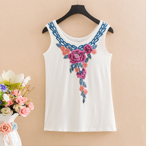 Custom Hot Selling Plus Size Women's Tank <b>Tops</b> Solid Custom Color Crew Neck Tank <b>Top</b> For Women - Product Image 3