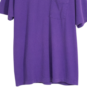Camiseta Morada Deslavada Estilo Vintage con Bolsillo, Oversize, Algodón Suave, Streetwear, Camiseta Desteñida Unisex, Logotipo Personalizado, OEM, ODM, Marca Privada - Product Image 6