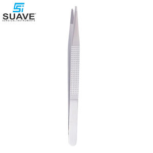 Suave เครื่องมือผ่าตัดแบบแมนนวลคีมหนีบเนื้อเยื่อสเตนเลสขนาด8ซม. รูปทรงโค้ง - Product Image 2