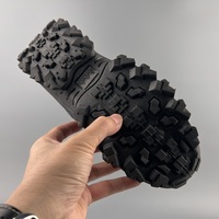Vente Flash TJ-OUTDOORS Bottes de Combat Tactiques Durables Semelle Intermédiaire en EVA Matière Terylene Longues Imperméables Noires pour Chasse Opérations