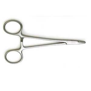 Soporte de aguja de madera Crile Soporte de aguja de alta precisión Instrumento médico para suturas Soporte de aguja con mecanismo de bloqueo - Product Image 5