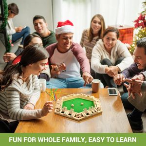 Jeu de dés en bois amélioré pour enfants et adultes, parfait pour les soirées familiales - Product Image 4