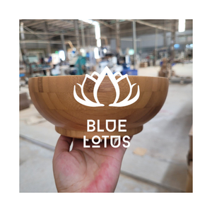 Bol en bois de bambou de haute qualité meilleur vendeur bol rond fait à la main durable écologique Vietnam - Product Image 1