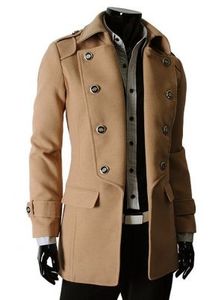 Abrigo de invierno de alta calidad Unisex personalizado OEM ropa de trabajo abrigo largo Venta caliente abrigo de lana patrón a cuadros - Product Image 3