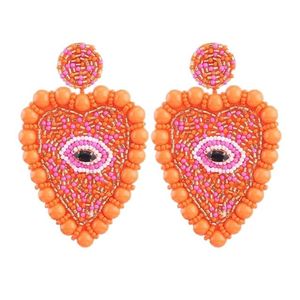 Sunflower Design Cute Fancy Handwork Beaded Embroidery Dangle Earrings Stylish Premium Jewelry Beautiful Designer For <b>Girl</b> - Product Image 3