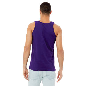 Maillot de vente au détail 100% Airlume en coton peigné et essoré à anneaux 32 simple 4.2 oz Team Purple unisexe Tank - Product Image 3