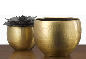 Handcrafted Golden Brass <b>Vase</b> for Home Garden Wedding or Office Decor Iron Bowl for Holding <b>Other</b> Flowers - Product Image 6