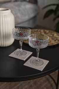 Juego de 4 posavasos cuadrados de piedra con aspecto de mármol hechos a mano, decoración moderna para mesa - Product Image 3