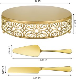 Handcrafted 2 <b>Tier</b> Metal Copper <b>Cake</b> <b>Stand</b> for Special Events and Celebrations for Export Selling at Economical Price - Product Image 2