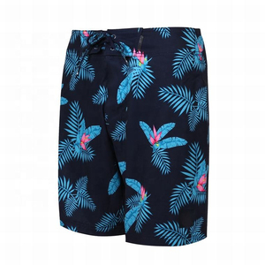 Pantalones cortos estampados de secado rápido personalizados azules para hombre Pantalones cortos de moda OEM Precio barato Estilo casual al por mayor - Product Image 4