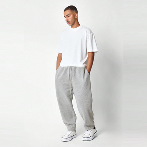 Pantalon de survêtement décontracté en molleton pour homme, taille mi-haute, coupe ample, avec cordon de serrage et poches, style Hip Hop, léger - Product Image 1