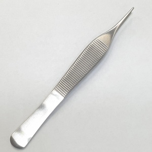 Pinces à tissus Adson Brown 4,75 pouces avec inserts en carbure de tungstène, pinces à pouce en acier inoxydable par Gray Rocks - Product Image 3